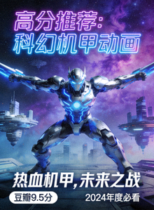 高分推荐动漫海报：科幻机甲动画